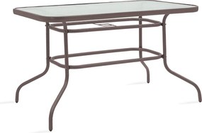 Τραπεζαρία Ensure-Calan σετ 7τεμ pakoworld μέταλλο-textilene καφέ