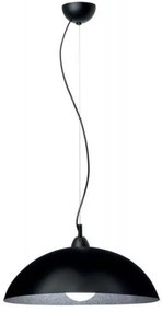Κρεμαστό Φωτιστικό Οροφής Plexiglass Ε27 Φ40 130-01/40 Arkolight-130-41-01/40-Μαύρο-Ασημί 130-41-01/40