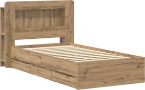 vidaXL Καλάθι με αποθήκη και κεφαλάρι Artisan Δρυς 80 x 200 cm