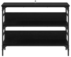 vidaXL Τραπέζι κονσόλας Μαύρη δρυς 100 x 32 x 75 εκ Επεξεργασμένο ξύλο