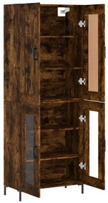vidaXL Ντουλάπι Καπνιστή Δρυς 69,5x34x180 εκ. από Επεξεργασμένο Ξύλο