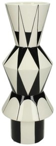 Βάζο ArteLibre Με Σχέδιο Μαύρο Δολομίτης 13x13x32.5cm