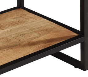 Τραπέζι Κονσόλα 70x35x70 εκ. από Μασίφ Ακατέργαστο Ξύλο Μάνγκο - Καφέ