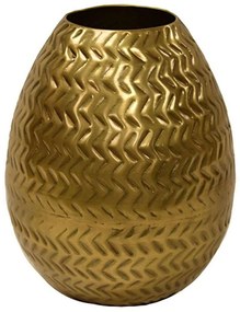 Βάζο Μεταλλικό 00.07.74016 18x20cm Gold Metal