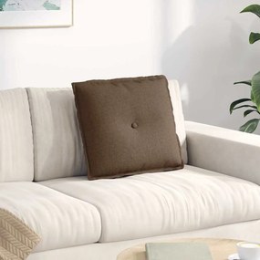 vidaXL Μαξιλάρι Πλάτης Καφέ 50 x 19 x 45 εκ ύφασμα