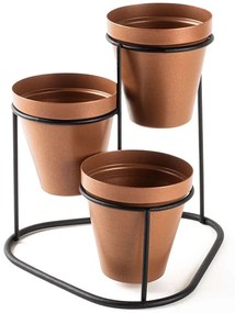 Κασπώ 247HFM1156 19x19x20cm Black-Copper Aberto Design Metal