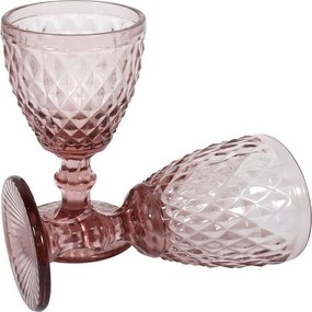 Γυάλινα Ποτήρια Κρασιού Σετ 6 Τμχ Pink 373-91-101 Glass