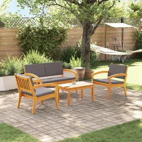 vidaXL Σετ μπιστρό 4 pcs Καφέ 75 x 45 x 38 εκ. Μασίφ ξύλο ακακίας