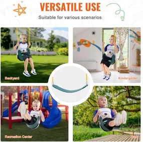 VEVOR 2-Pack Swing Seats Swings Replacement for Outdoor Swing Set 66 Inch Chain