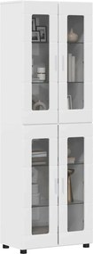 vidaXL Highboard FLORIN Υψηλής γυαλάδας λευκό 60 x 35 x 182 εκ.