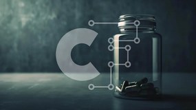 Intra Συλλεκτικό Ξύλινο Παζλ Plywood  4mm - Διαυγές γυάλινο μπουκάλι γεμάτο με χάπια Σε Ξύλινο Κουτί - Διαστάσεις Puzzle: 10x10 cm – 25 κομμάτια