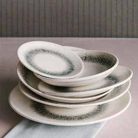 Σερβίτσιο Πιάτων Πορσελάνης Black Ice – Σετ 18τμχ - Kutahya Porselen