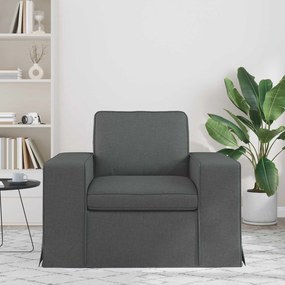 vidaXL Καναπές 60cm Σκούρο Γκρι Μέταλλο