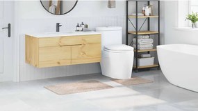 vidaXL Σετ Μάτ Μπάνιου Αντιολισθητικό 2 pcs Κρεμ PP