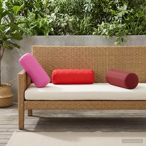 vidaXL Κάλυμμα Μαξιλαριού 2 pcs HEERLEN Ροζ Ø 15 x 40 εκ Πολυεστέρας