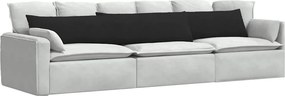 vidaXL Μαξιλάρι Καναπέ 2 pcs Μαύρο 200 x 40 εκ. ύφασμα