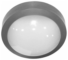Adeleq Led Πλαφονιέρα Pc Στρογγυλή Φ170Mm 12W 3000Κ Ip65 Γκρι 3-9170126