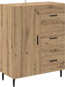 vidaXL Highboard με συρτάρι 2 pcs Artisan Oak Επεξεργασμένο ξύλο