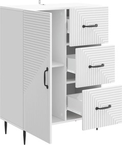 vidaXL Πλαϊνό γραφείο Λευκό 66 x 34,5 x 89,5 εκ Επεξεργασμένο Ξύλο