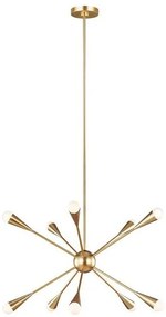 Πολυέλαιος Κρεμαστό Φωτιστικό LED 10xG9 3W IP20 3000K Jax Elstead Lighting FE-JAX10-BB Ορείχαλκος
