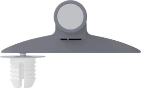 vidaXL Μαλακή κλειδαριά 1161 τεμ. Γκρι 125 x 47 x 15 mm PP