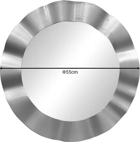 Καθρέπτης Perfor pakoworld ασημί pp Φ55x2.5εκ