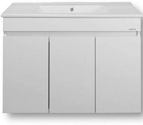 Έπιπλο Μπάνιου Πάγκος Με Νιπτήρα Omega S3BOM085GLN 85x45x60cm White Porcelain,Melamine