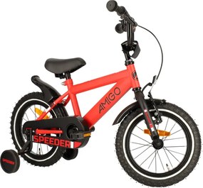 Speeder 14 Inch 24 cm Boys Coaster Brake Red/Black
