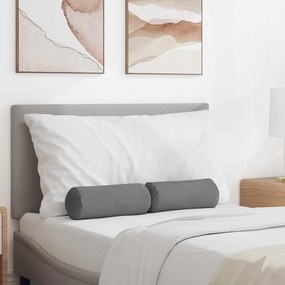 vidaXL Μαξιλάρια Στήριγμα 2 pcs Σκούρο Γκρι Ø 15 x 40 εκ