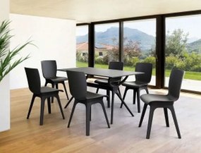 Τραπέζι Air 140Χ80Εκ. Black Laminate 12Mm