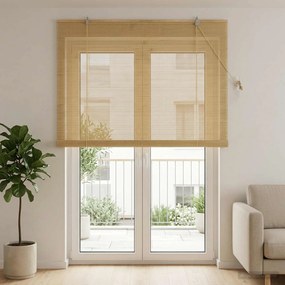 vidaXL Ρόλερ (στόρι) Φυσικό 140 x 220 cm Μπαμπού