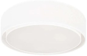 Φωτιστικό Οροφής - Πλαφονιέρα Mist III 8943 White Nowodvorski Μέταλλο,Ύφασμα