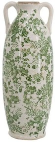 Διακοσμητικό Βάζο Aging 61182 15x15x39,5cm Beige-Green Artekko Κεραμικό