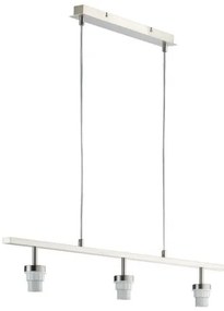 Σώμα Κρεμαστού Φωτιστικού με ράγα 3xE27 40 W m6 - LOFT 4 Fischer Honsel-13139-Νίκελ Ματ 13139